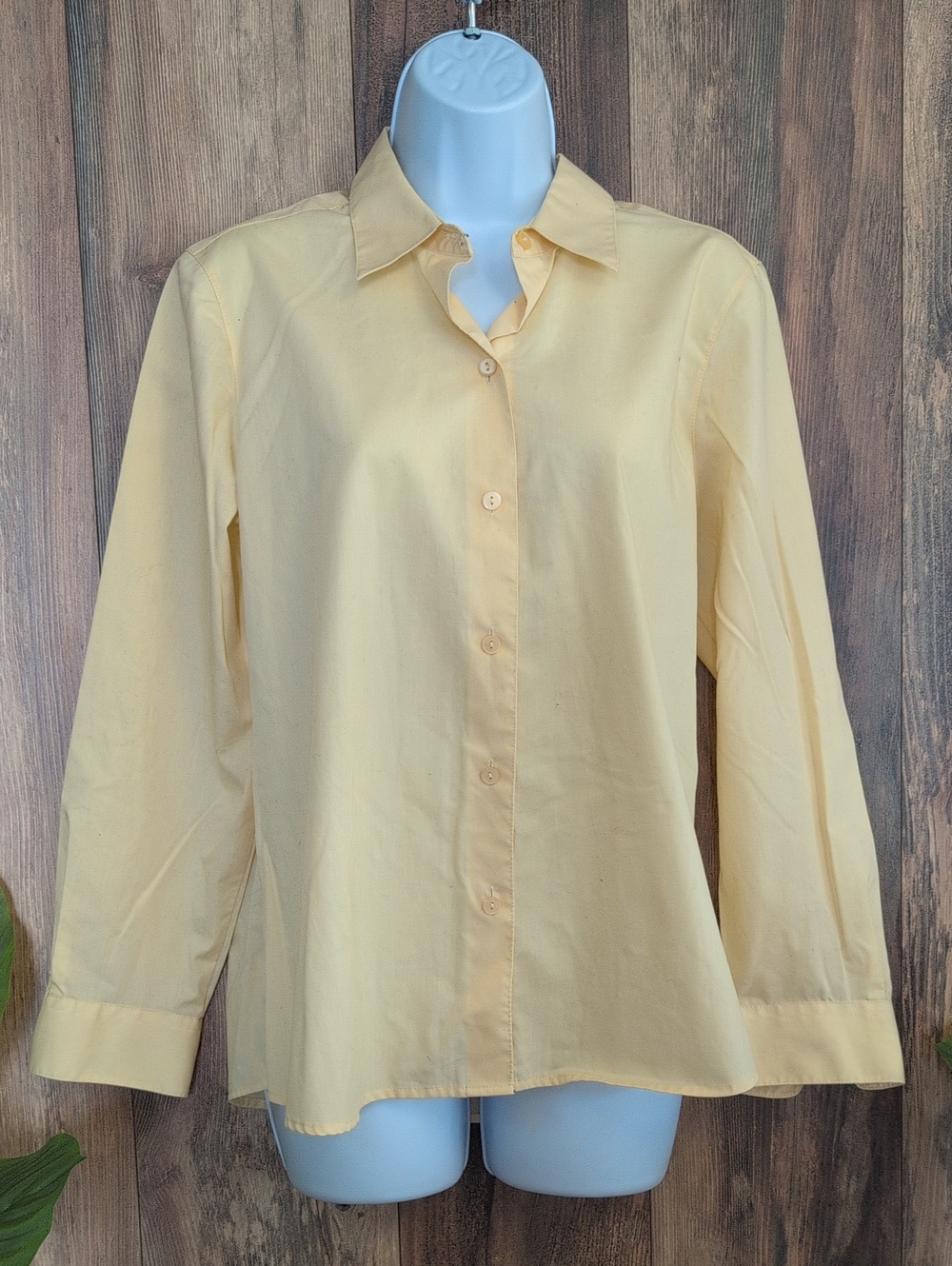 Foxcroft for Appleseed's Button-Down Shirt Blouse 14P T267
